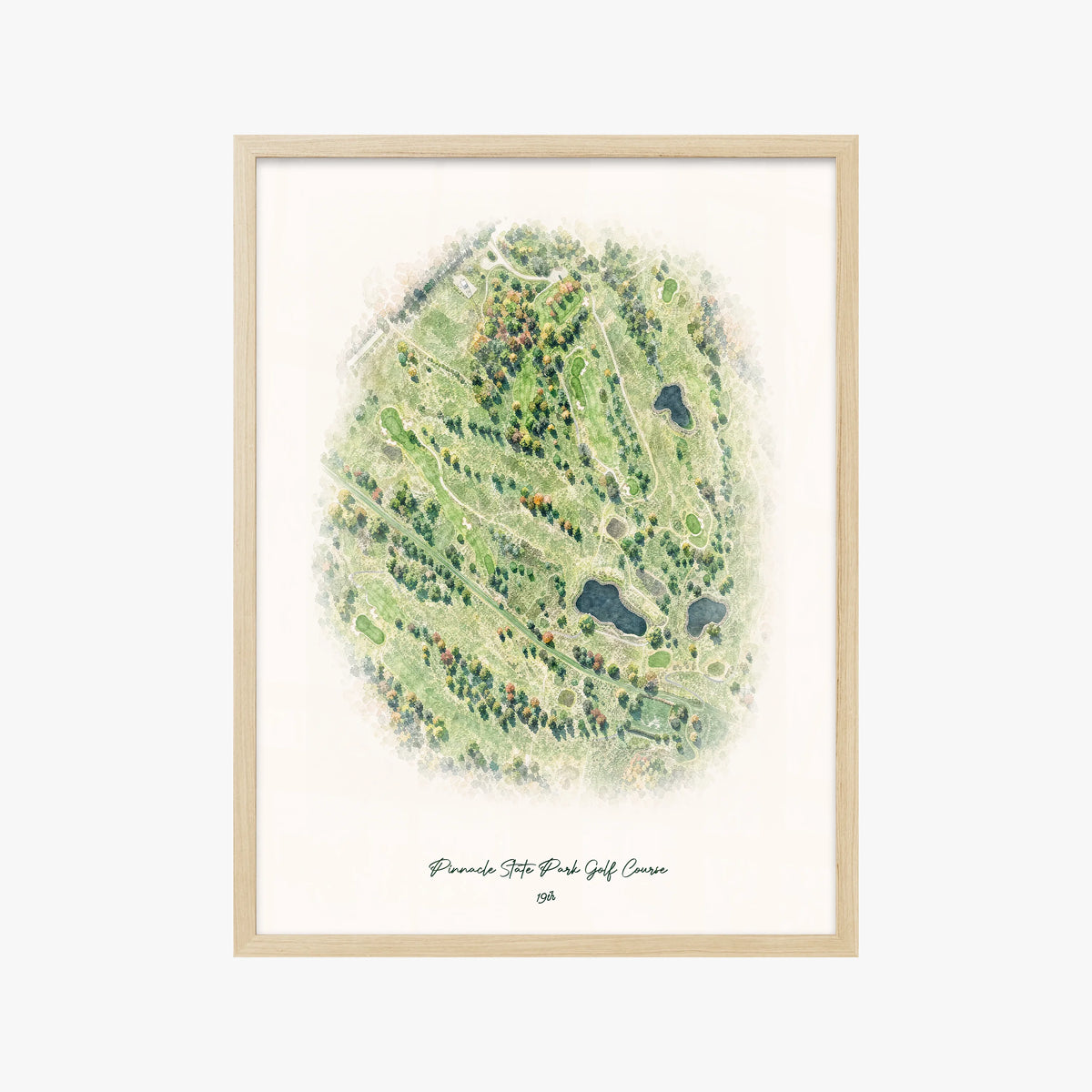 Pinnacle State Park Golf Course wood frame