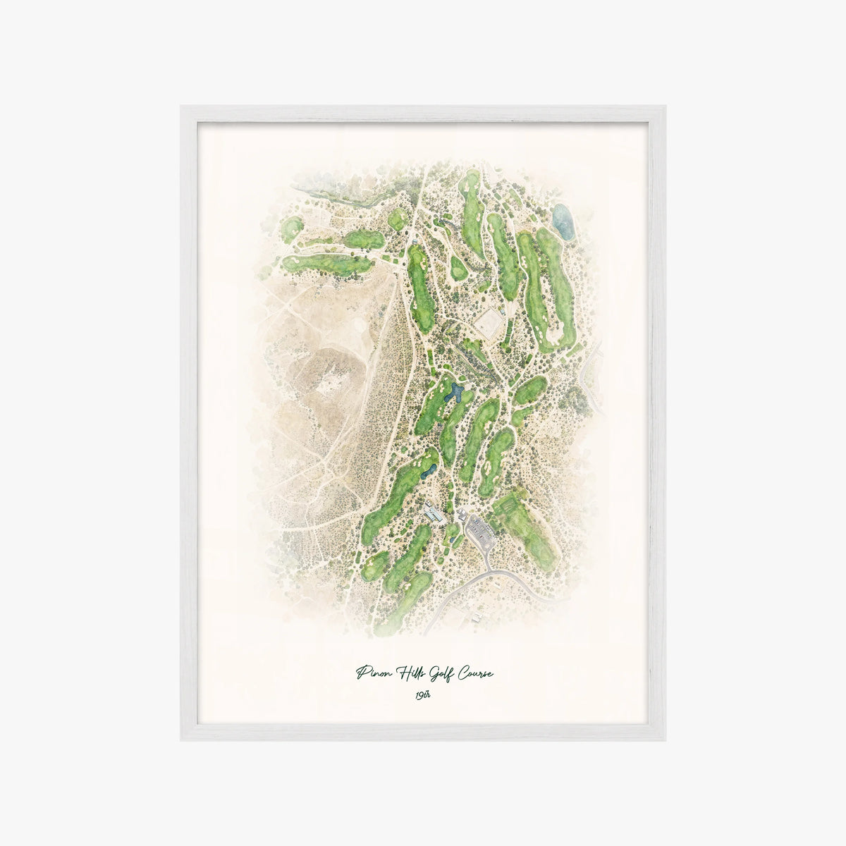 Pinon Hills Golf Course white frame