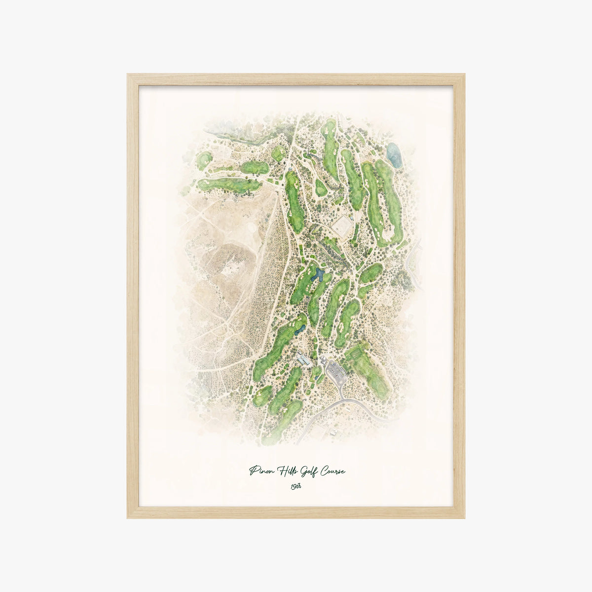 Pinon Hills Golf Course wood frame