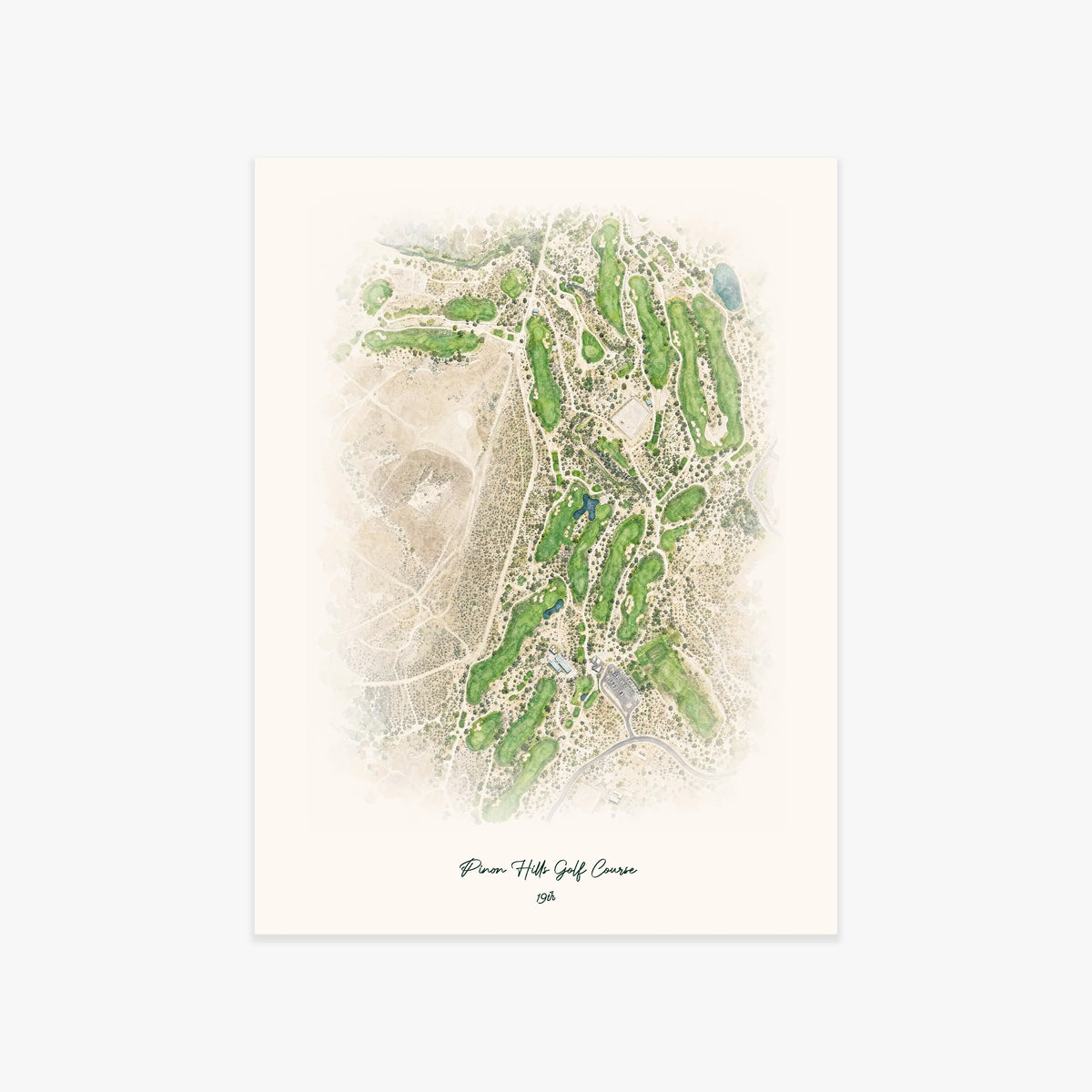 Pinon Hills Golf Course printed artwork