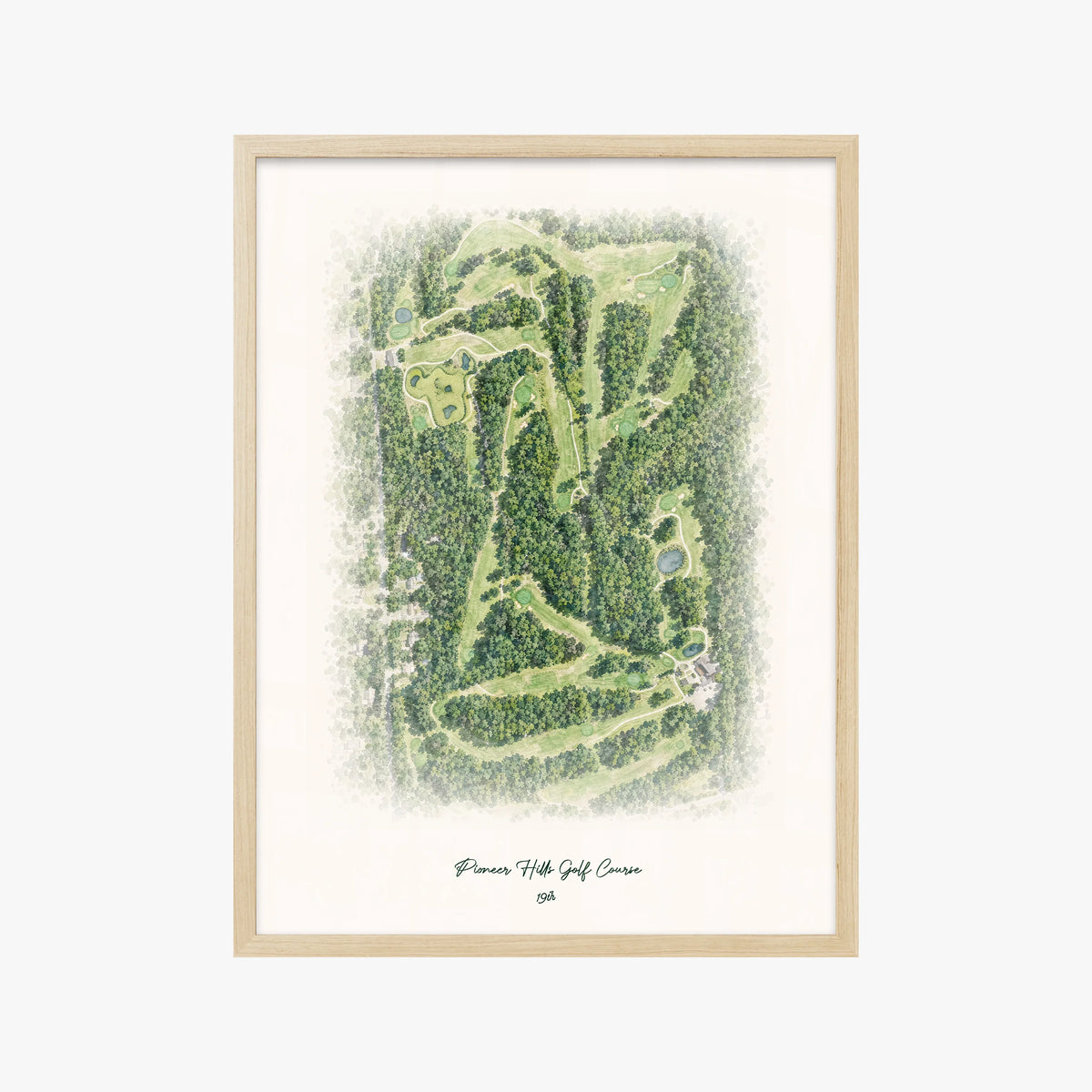 Pioneer Hills Golf Course wood frame