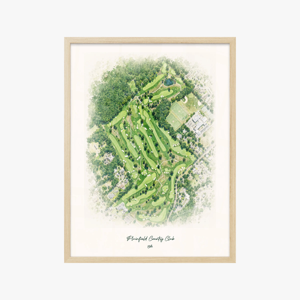 Plainfield Country Club wood frame