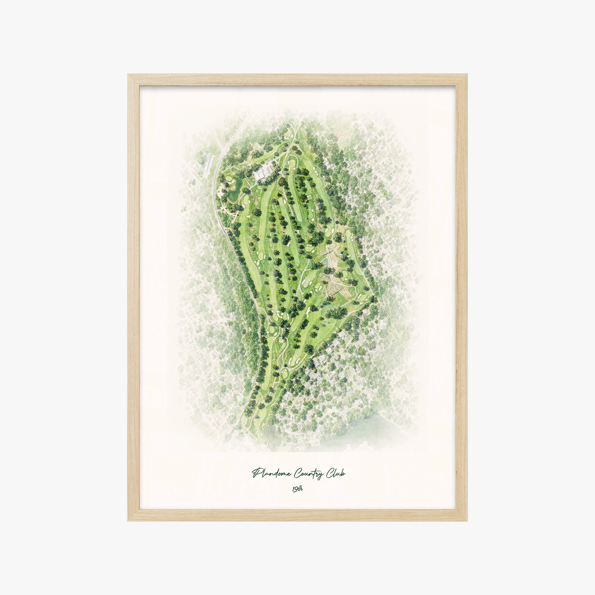 Plandome Country Club wood frame