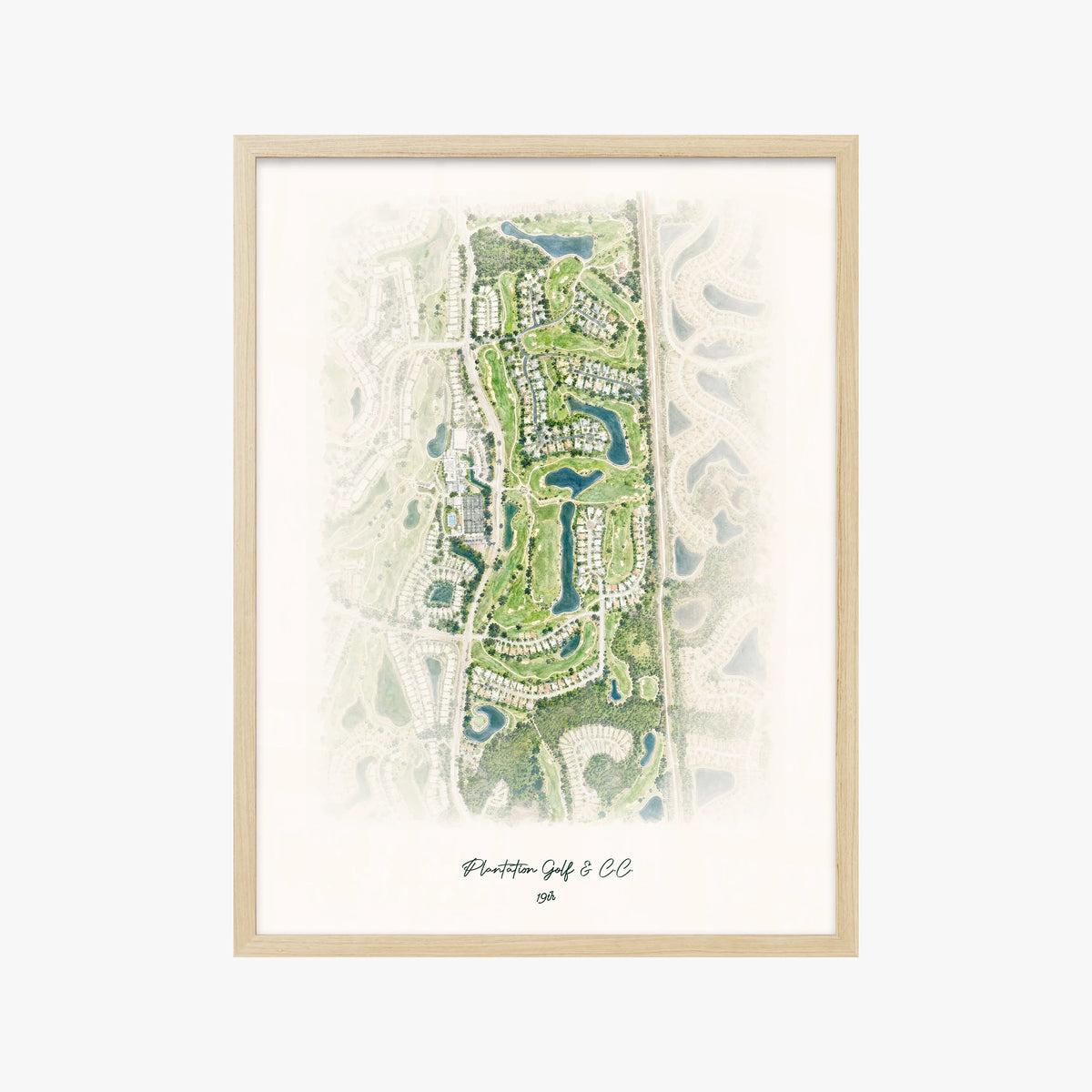 Plantation Golf & C.C. wood frame