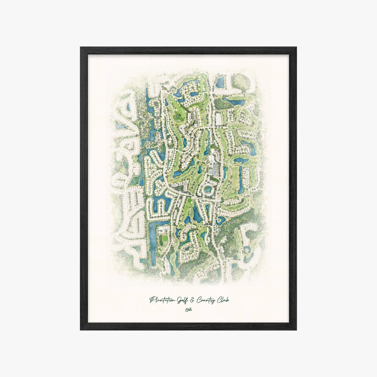 Plantation Golf & Country Club black frame