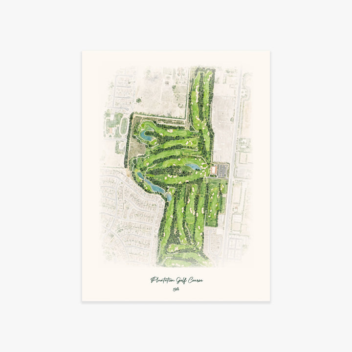 Plantation Golf Course printed artwork