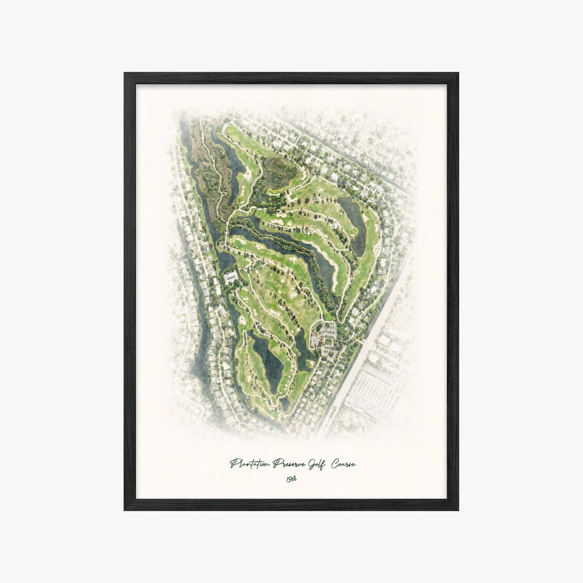Plantation Preserve Golf  Course black frame