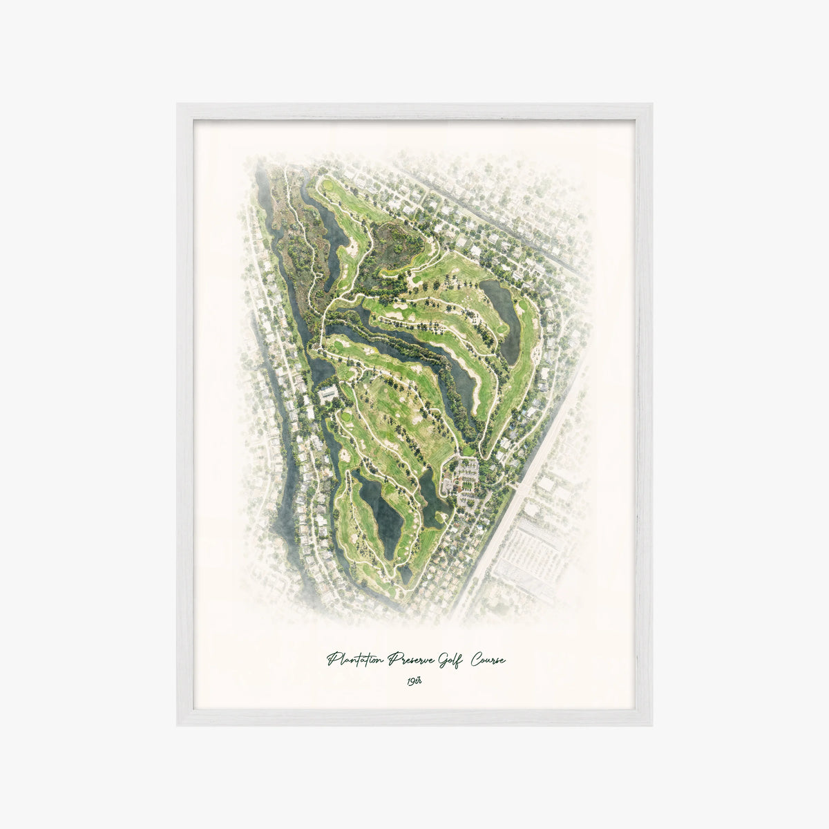Plantation Preserve Golf  Course white frame