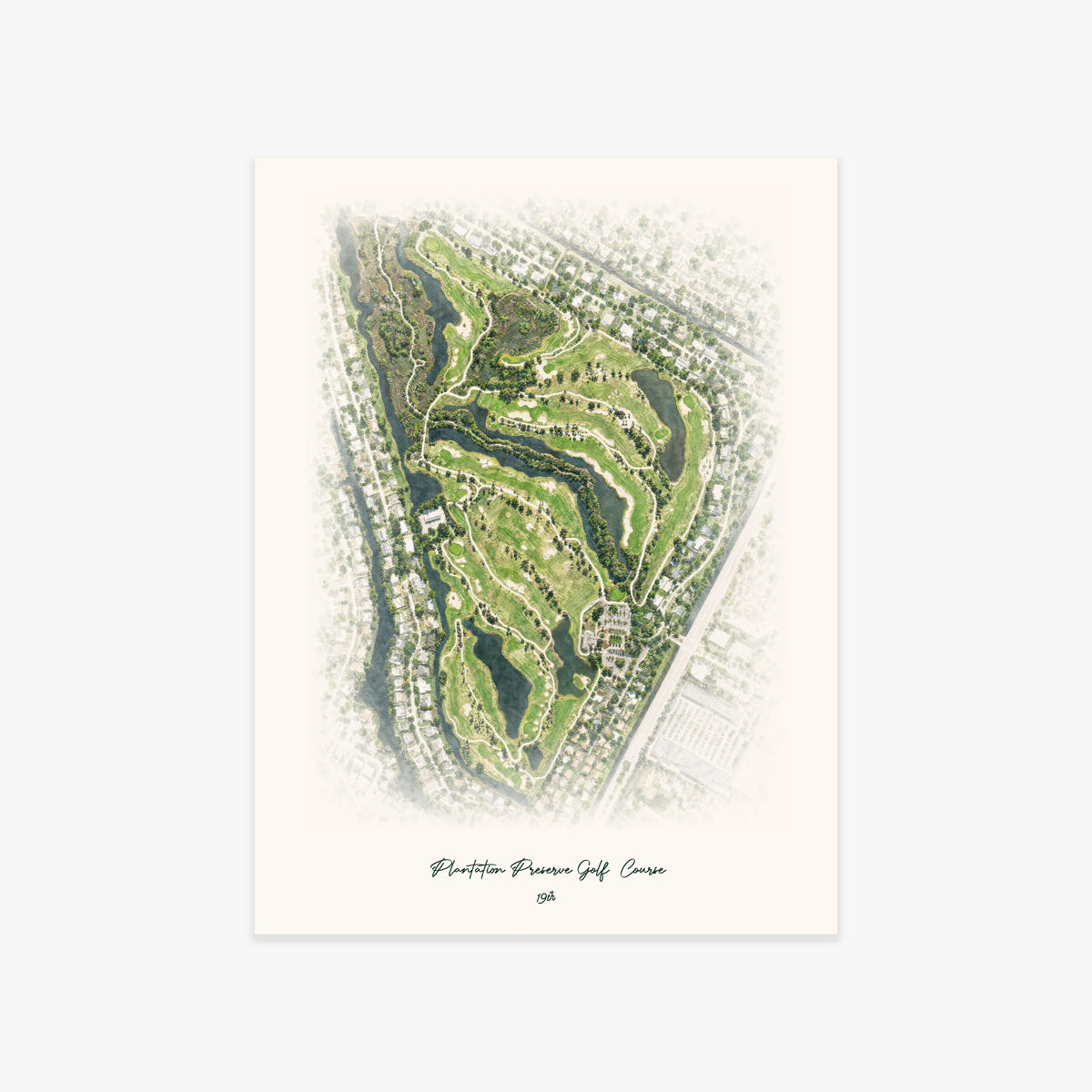 Plantation Preserve Golf  Course printed artwork