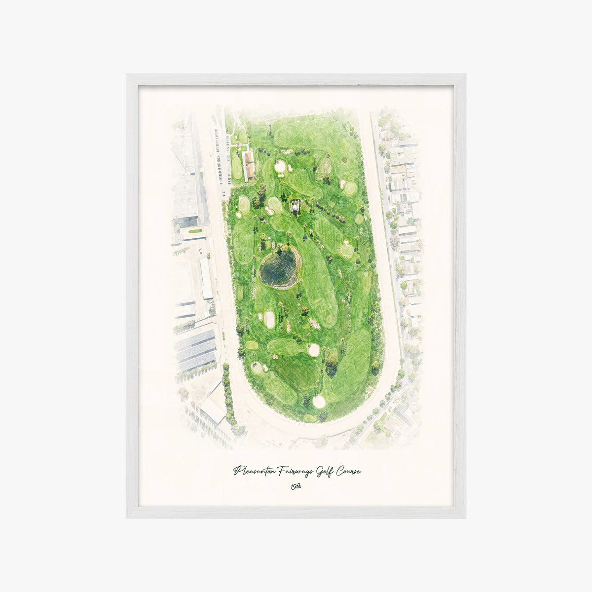 Pleasanton Fairways Golf Course white frame
