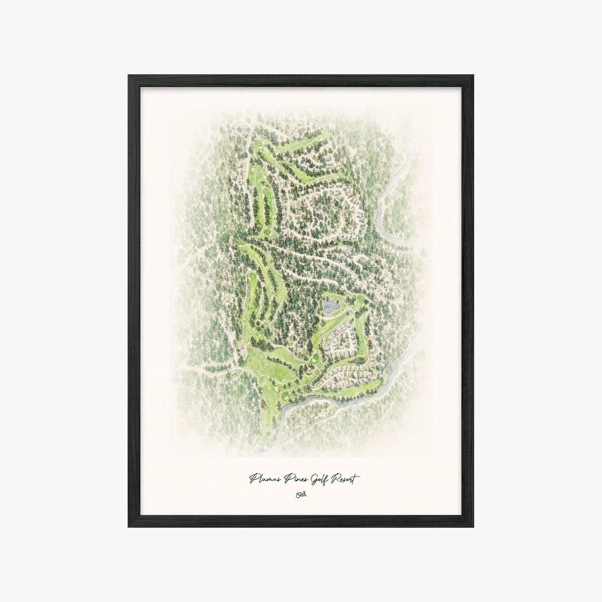 Plumas Pines Golf Resort black frame