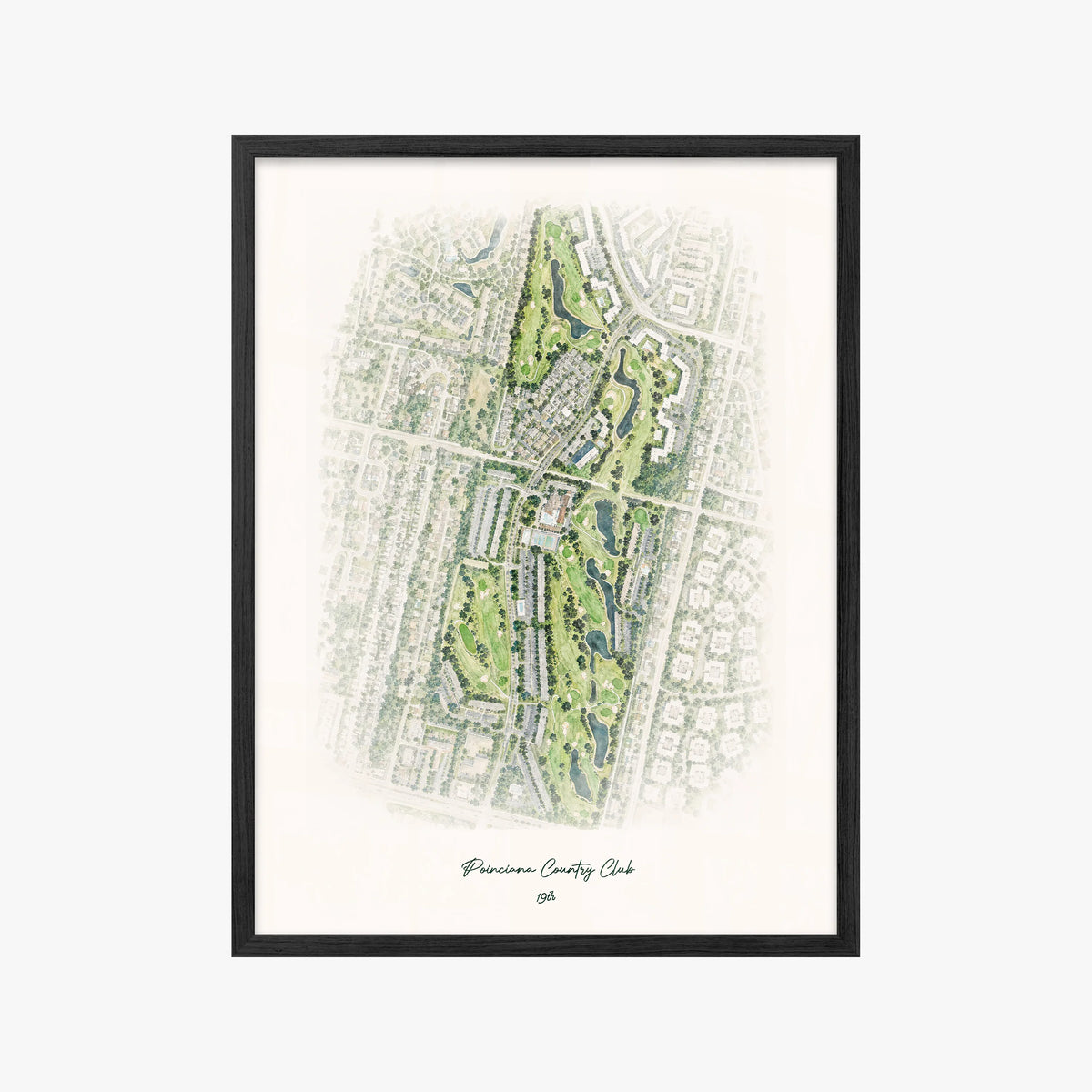 Poinciana Country Club black frame