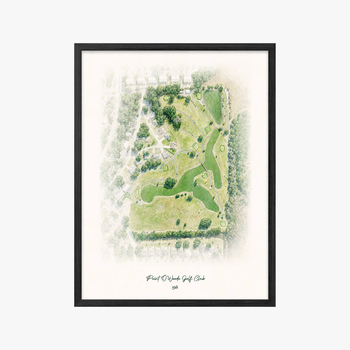 Point O'Woods Golf Club black frame