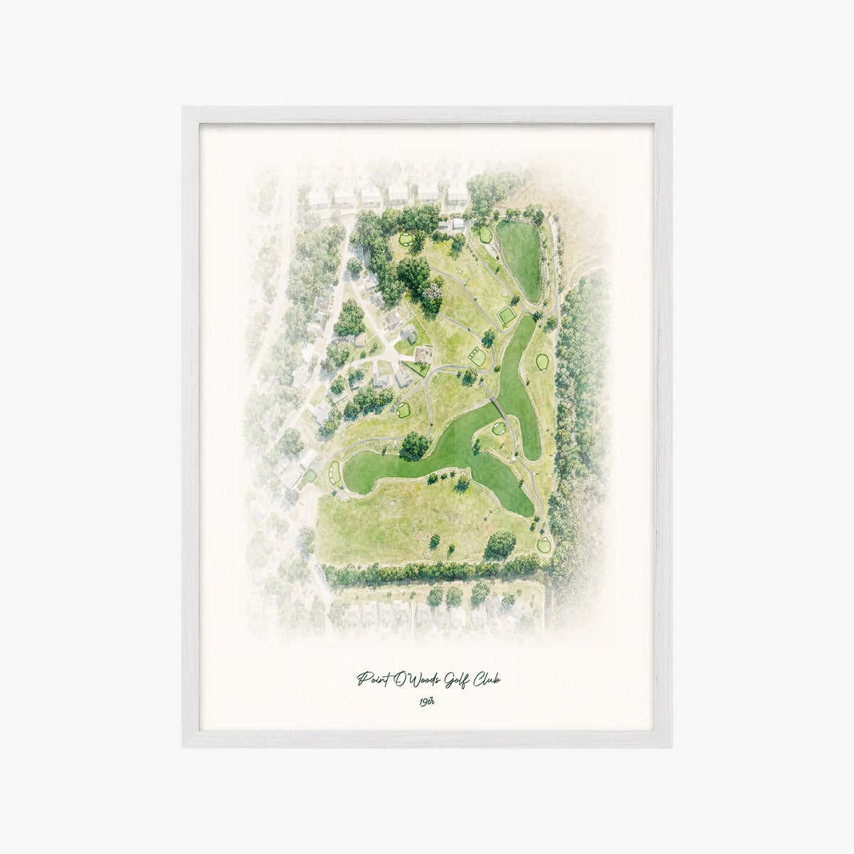 Point O'Woods Golf Club white frame