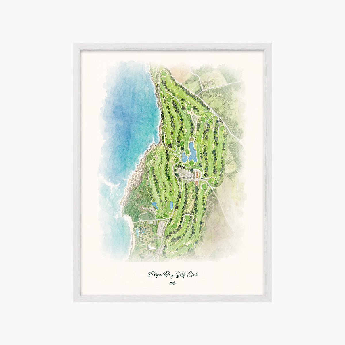 Poipu Bay Golf Club white frame