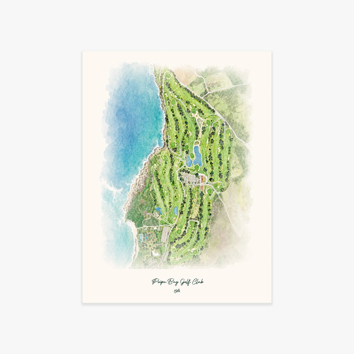 Poipu Bay Golf Club printed artwork