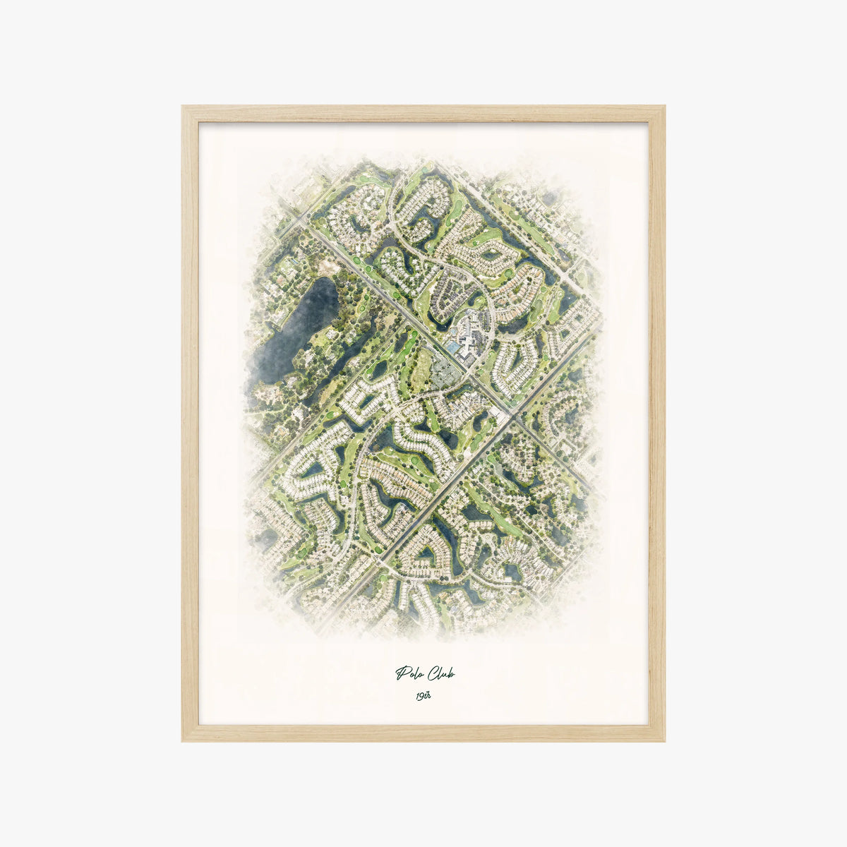 Polo Club wood frame