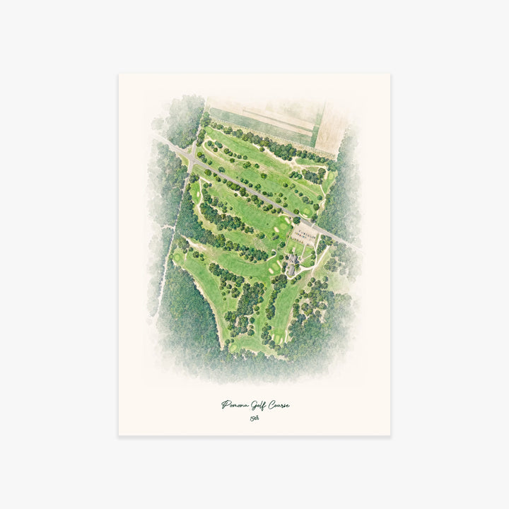 Pomona Golf Course printed artwork