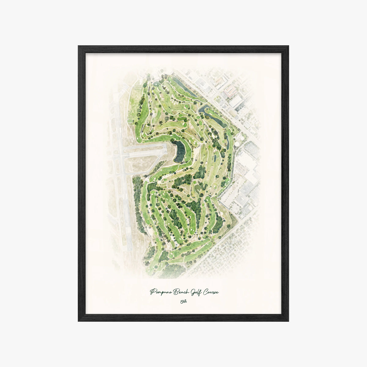 Pompano Beach Golf Course black frame