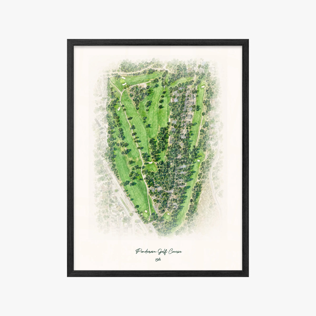 Ponderosa Golf Course black frame