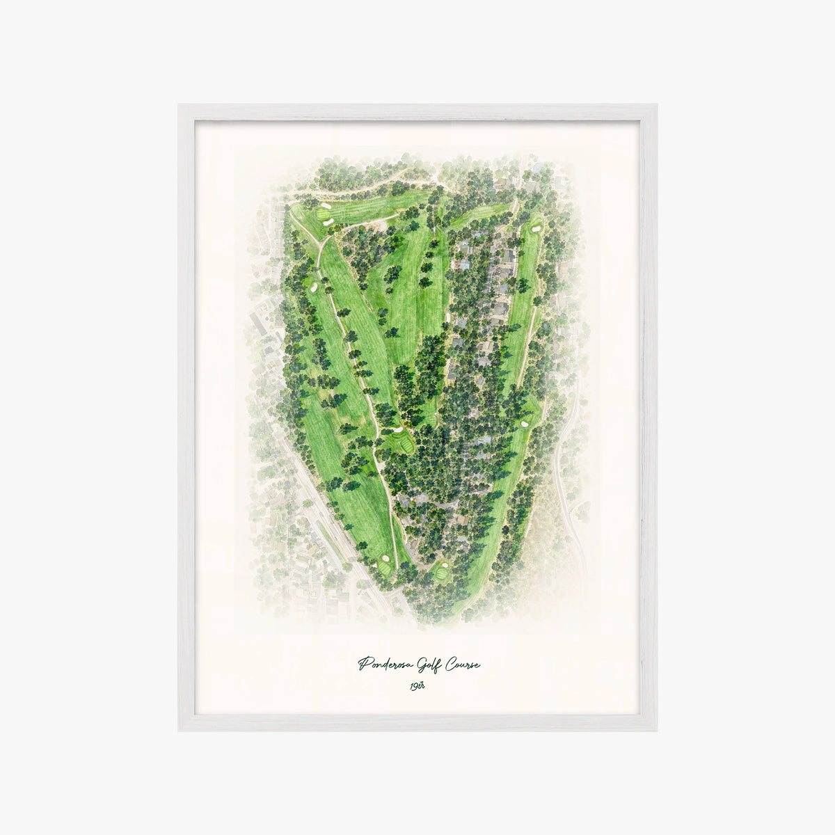 Ponderosa Golf Course white frame