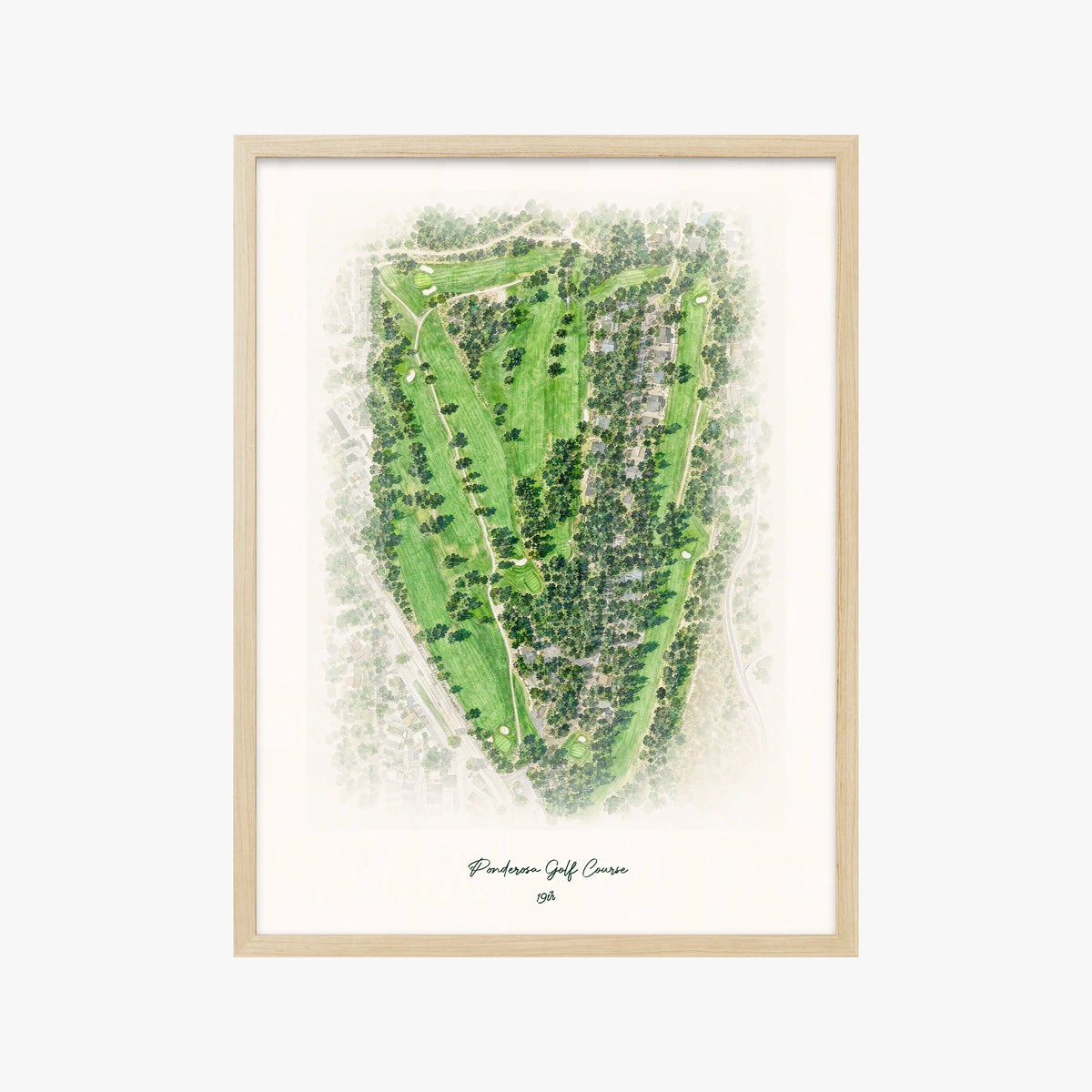 Ponderosa Golf Course wood frame