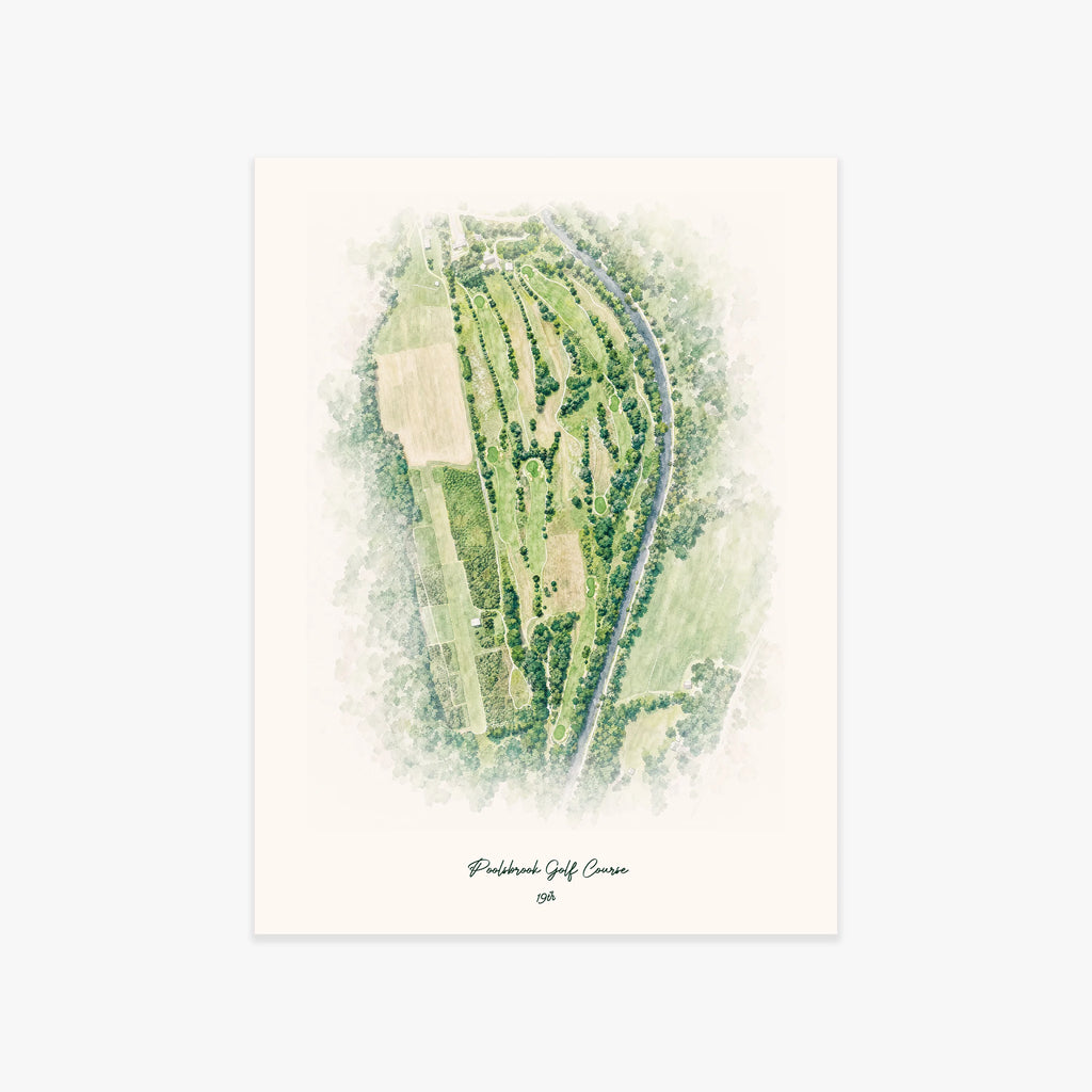 Poolsbrook Golf Course printed artwork