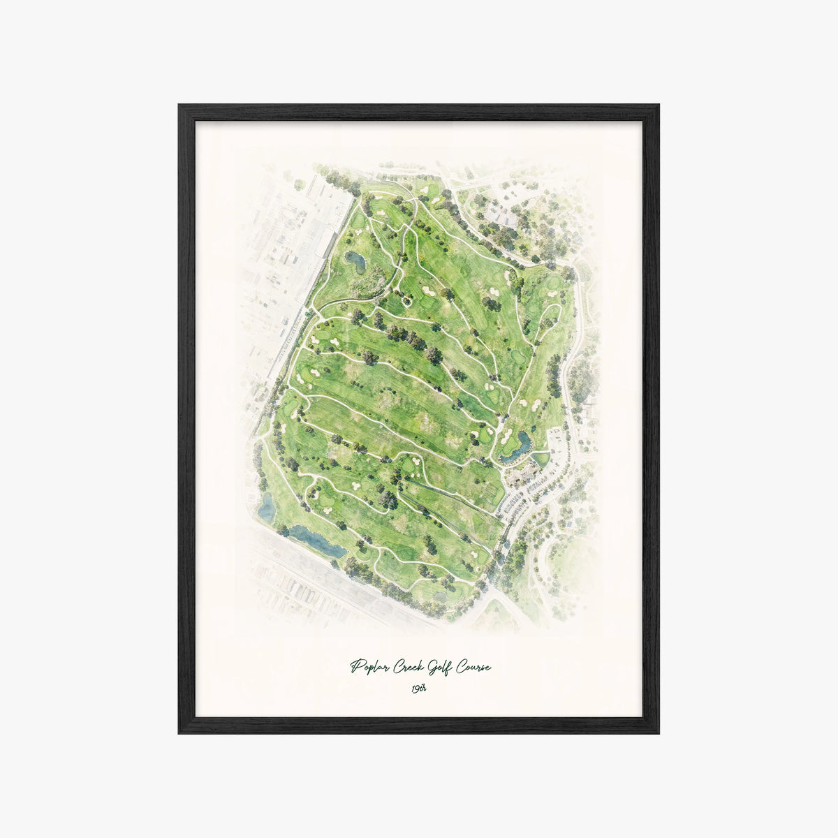 Poplar Creek Golf Course black frame