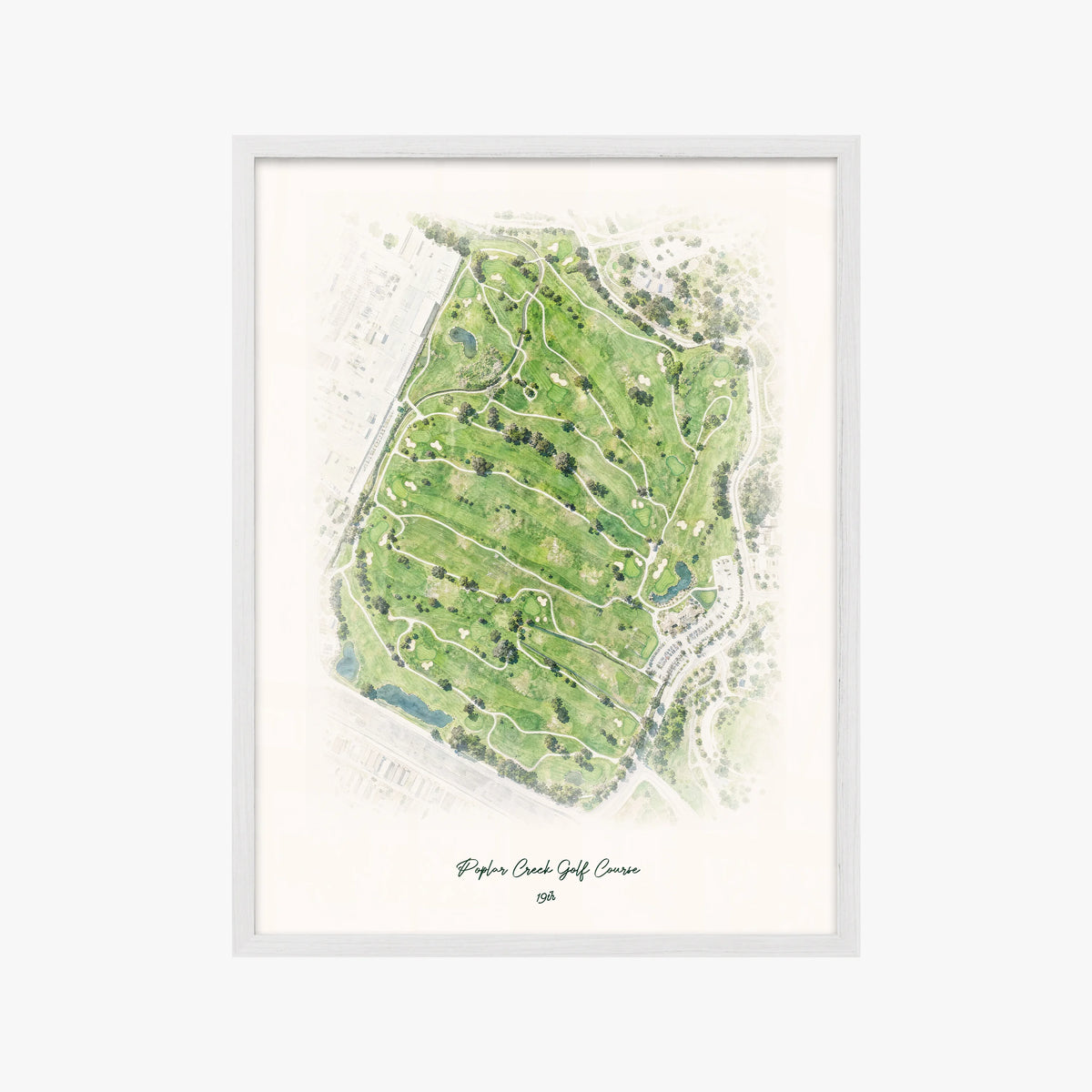 Poplar Creek Golf Course white frame