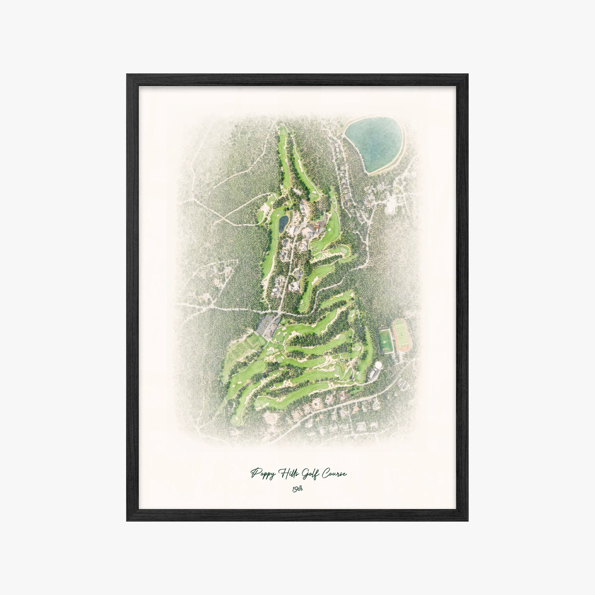 Poppy Hills Golf Course black frame