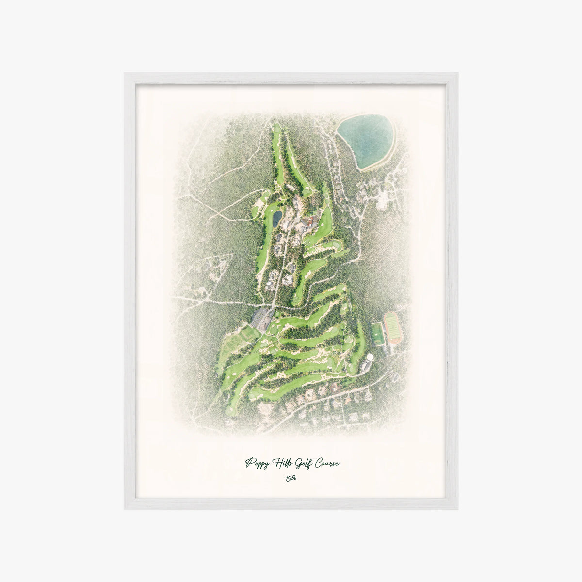Poppy Hills Golf Course white frame