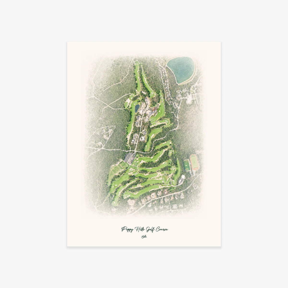 Poppy Hills Golf Course printed artwork
