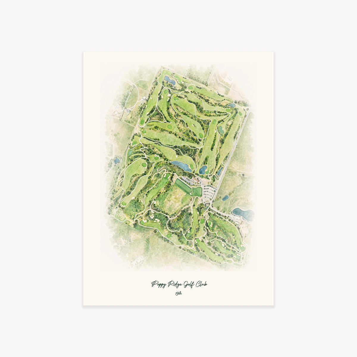 Poppy Ridge Golf Club printed artwork