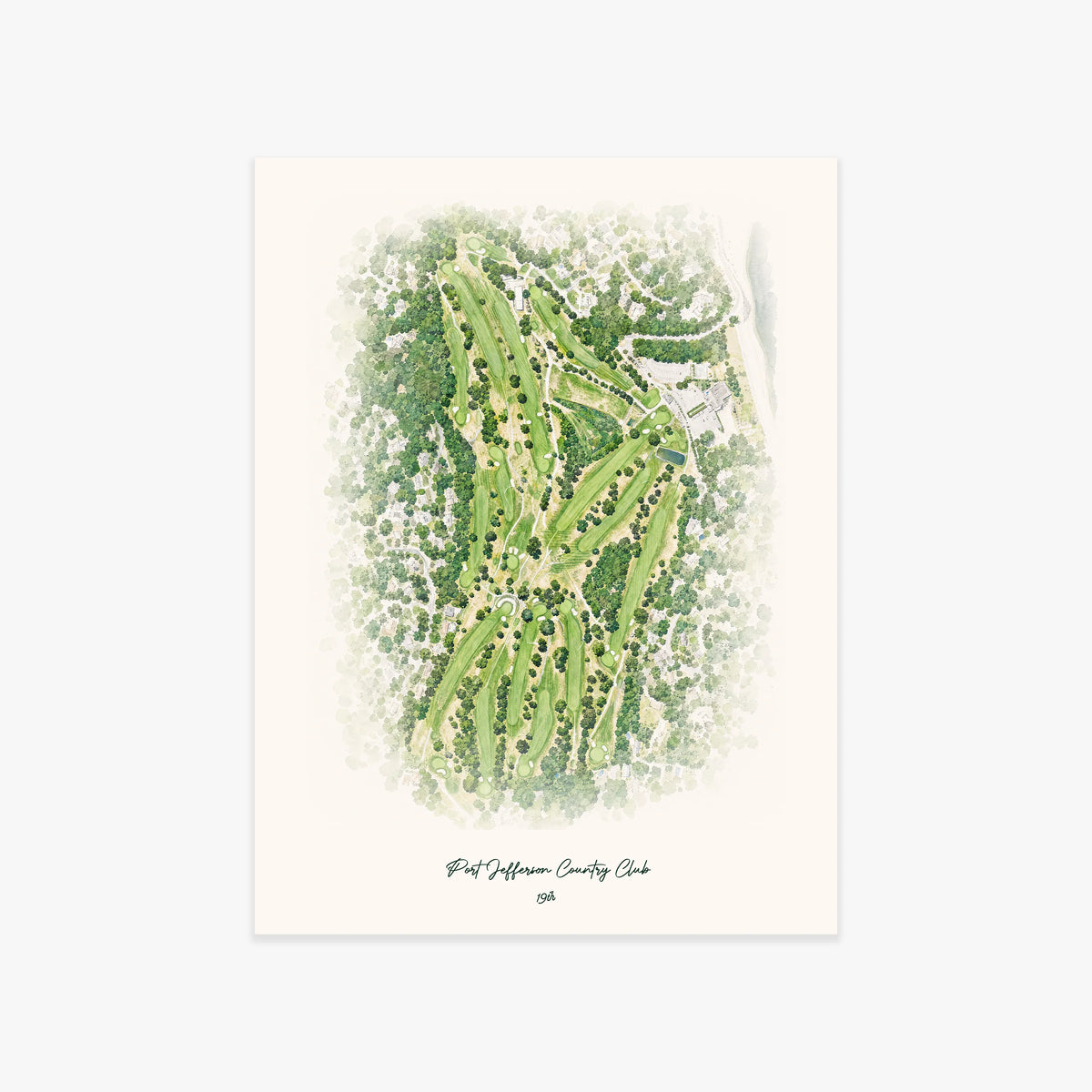 Port Jefferson Country Club printed artwork