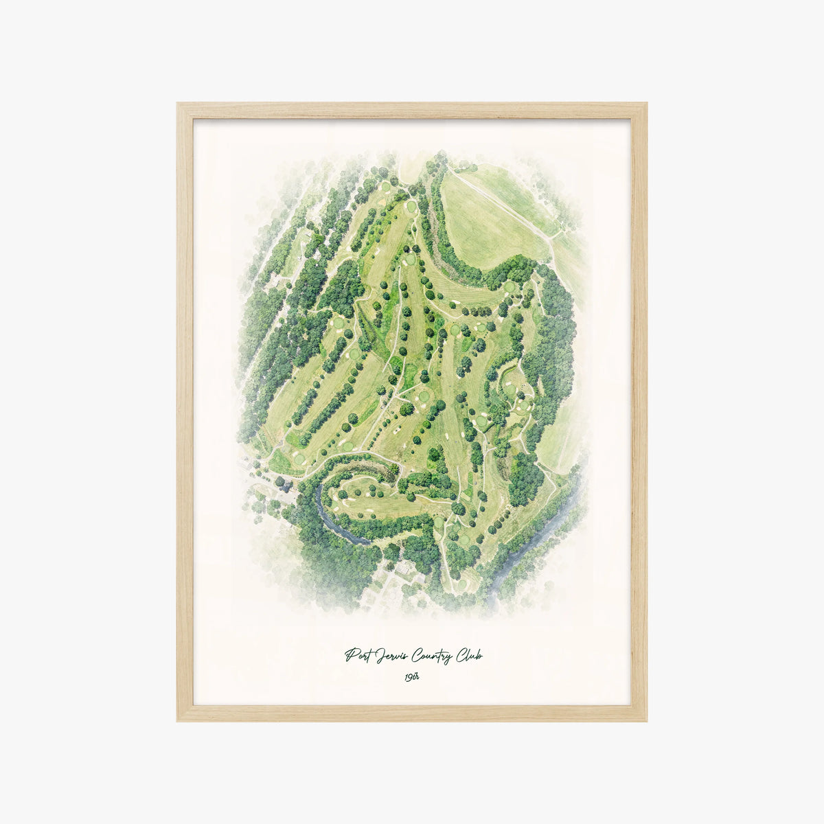 Port Jervis Country Club wood frame