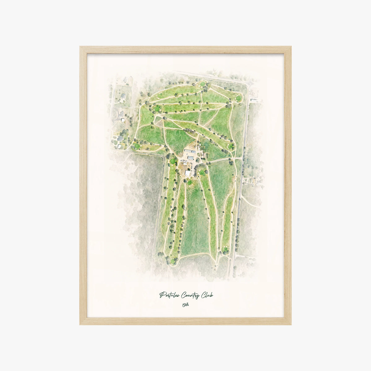 Portales Country Club wood frame