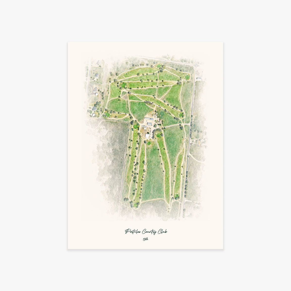 Portales Country Club printed artwork