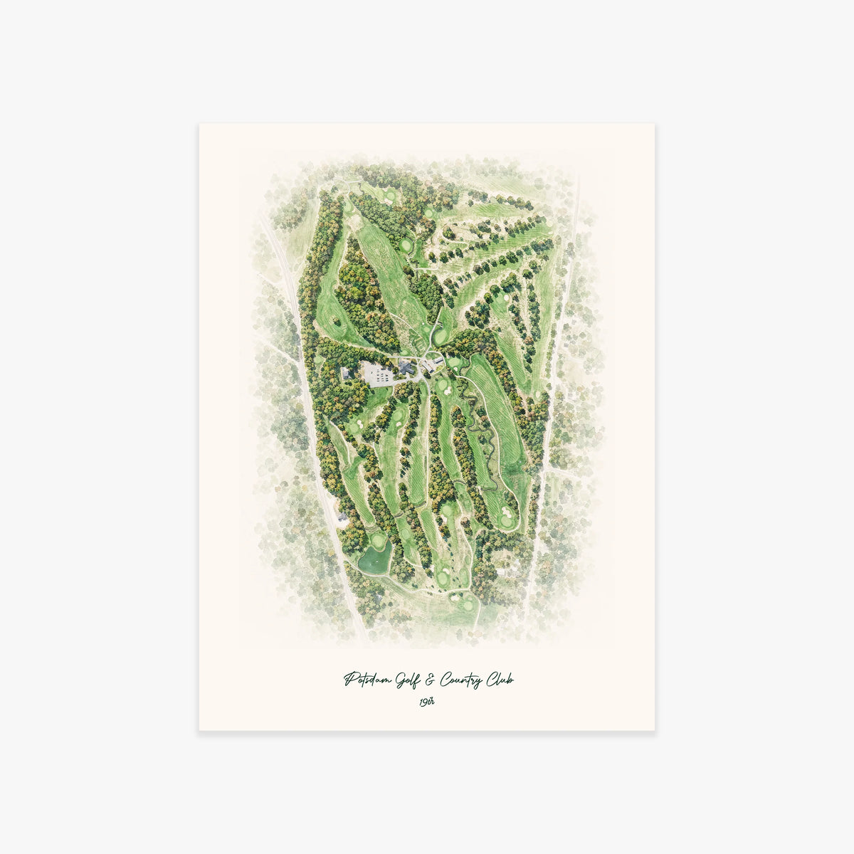 Potsdam Golf & Country Club printed artwork