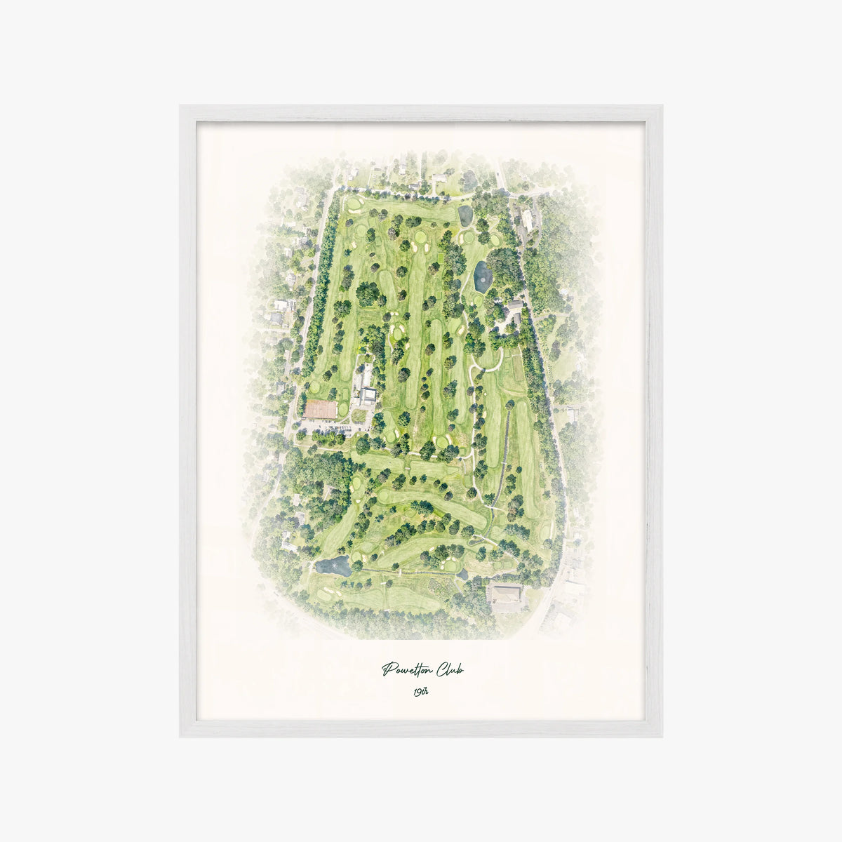 Powelton Club white frame