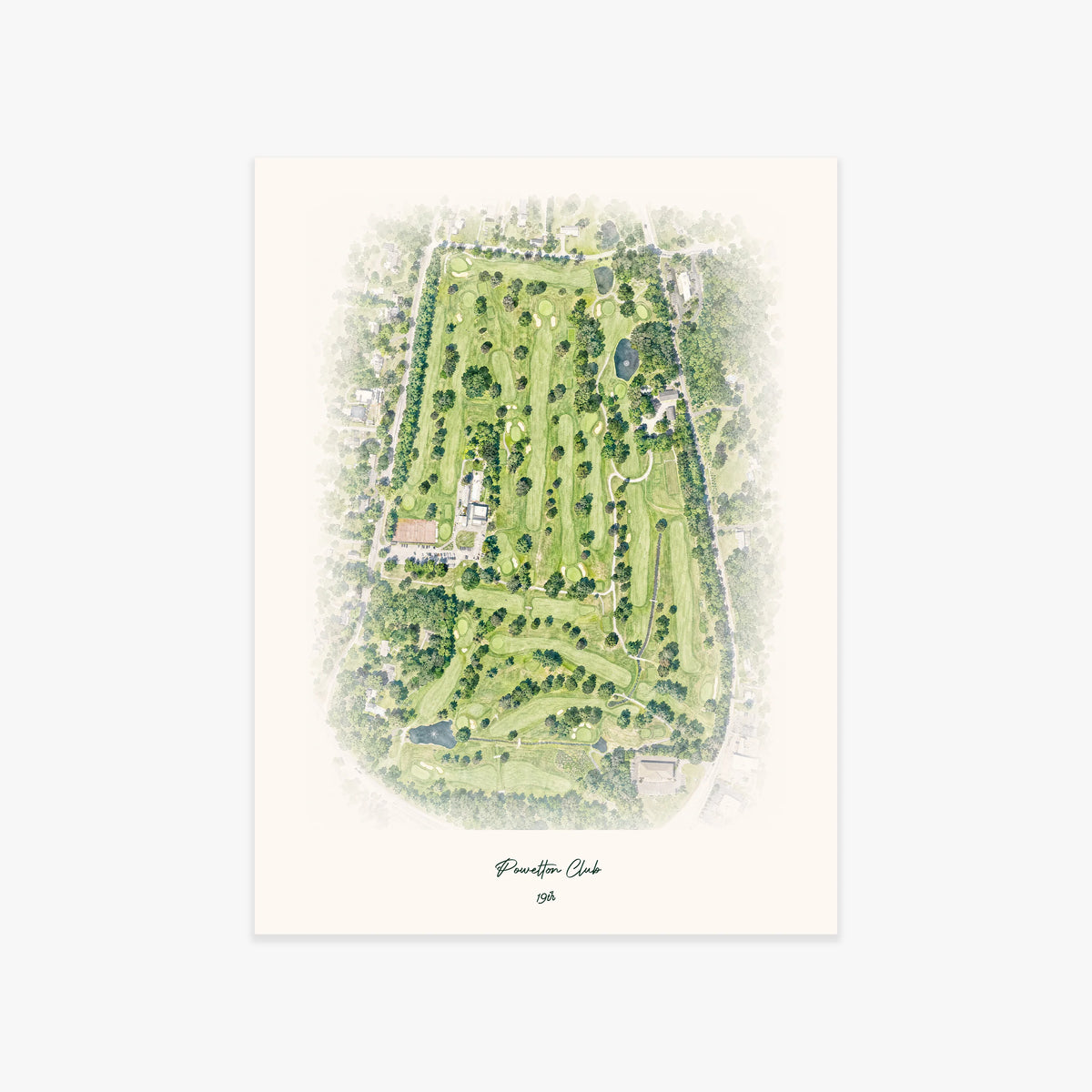 Powelton Club printed artwork