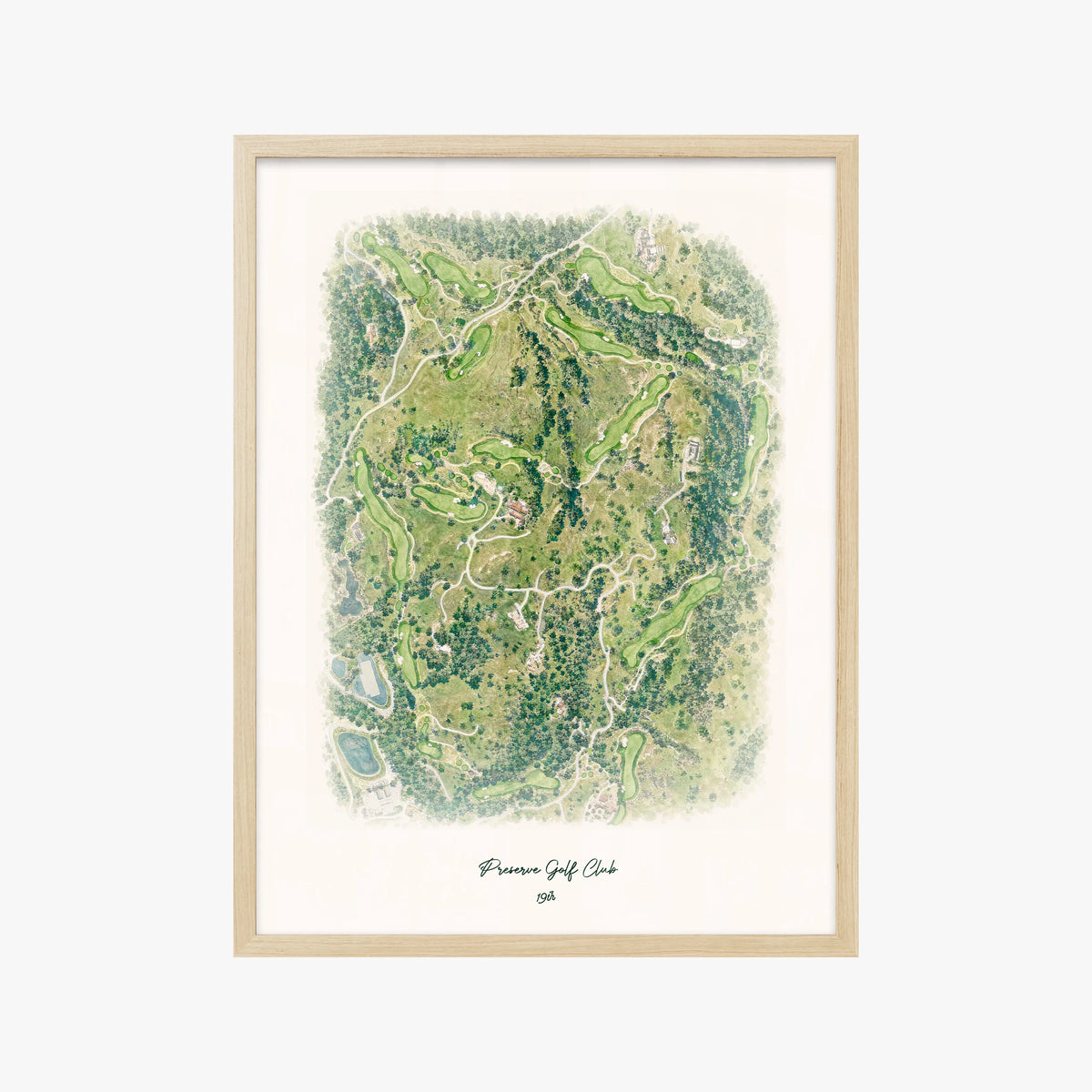 Preserve Golf Club wood frame