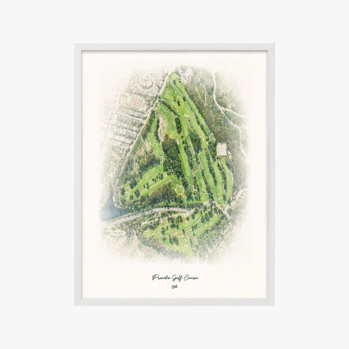 Presidio Golf Course white frame