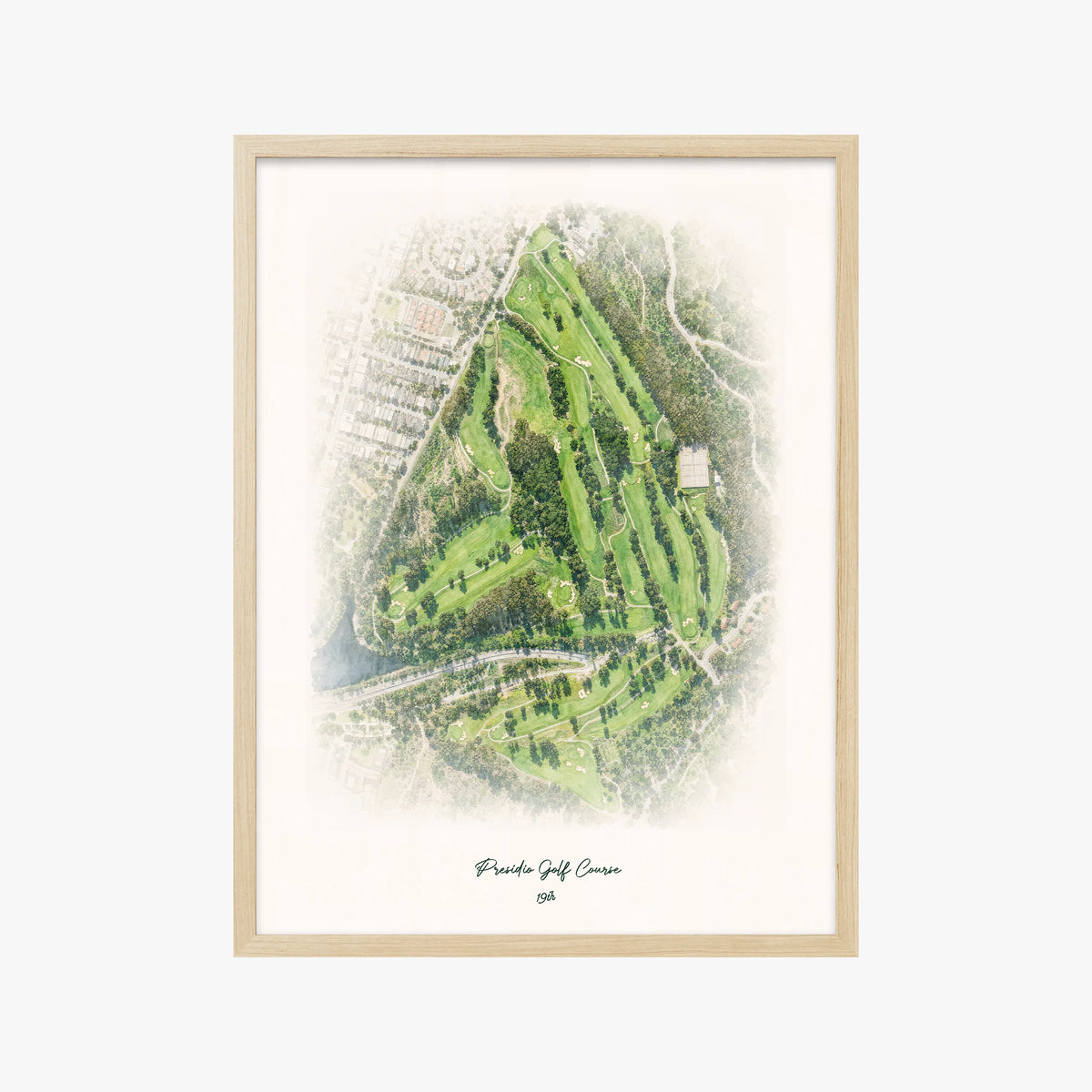Presidio Golf Course wood frame