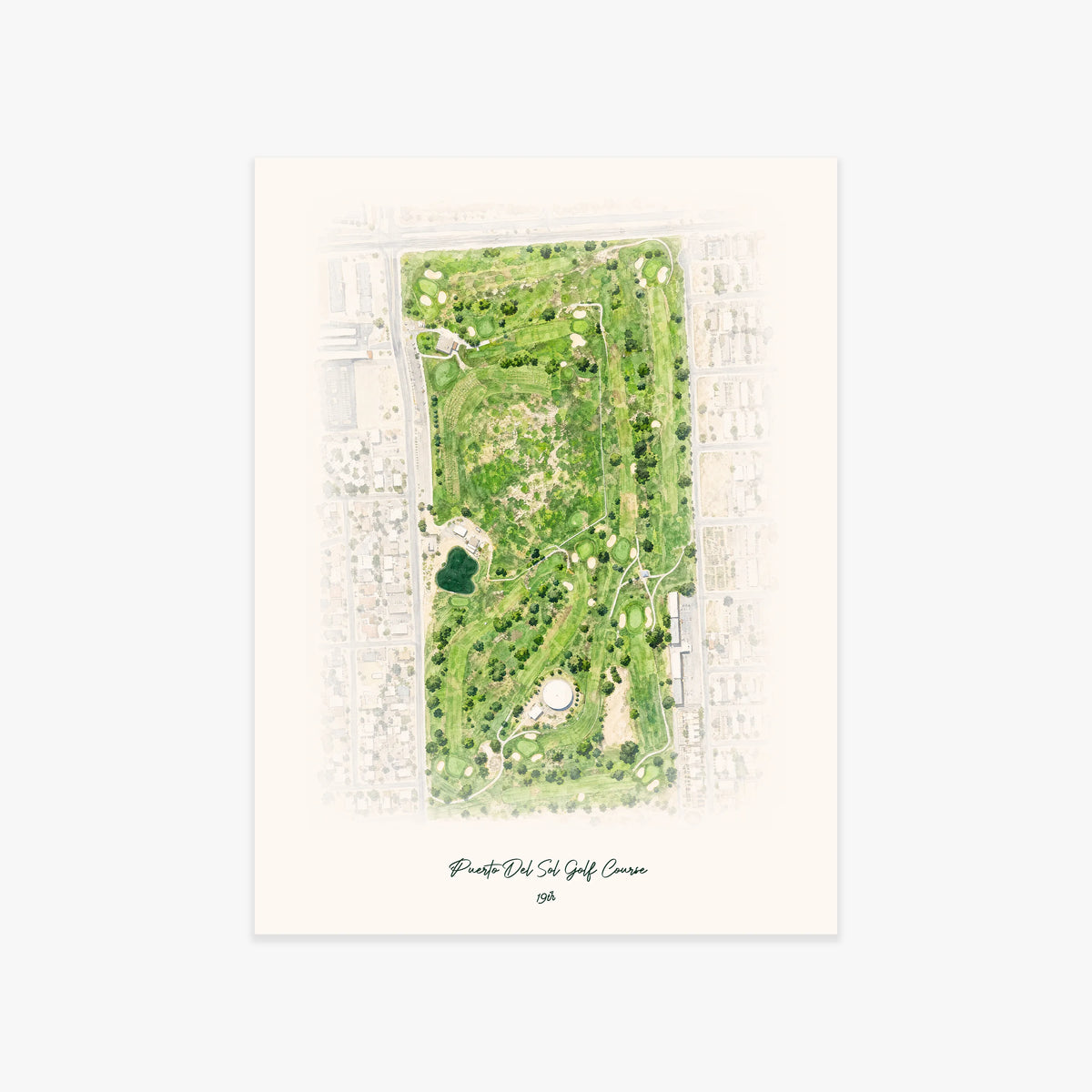 Puerto Del Sol Golf Course printed artwork