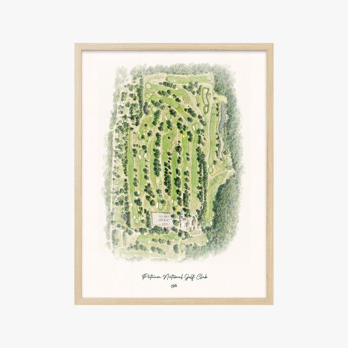 Putnam National Golf Club wood frame