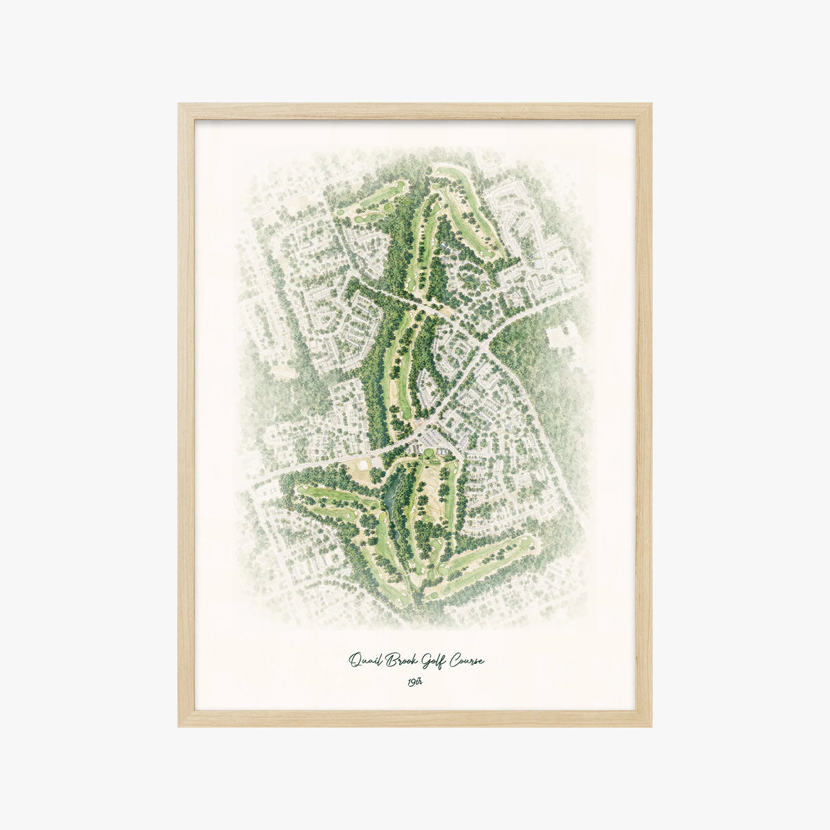 Quail Brook Golf Course wood frame