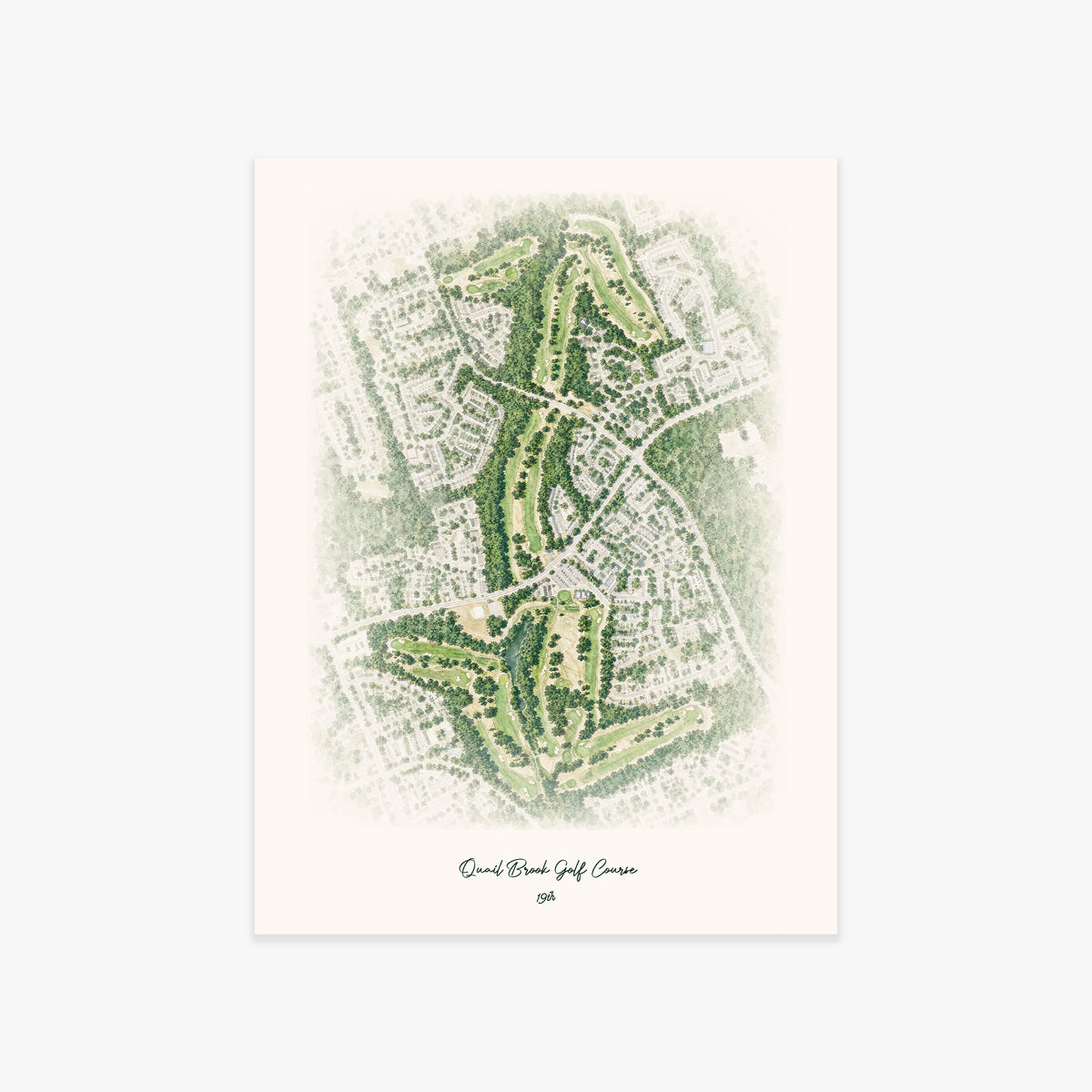 Quail Brook Golf Course printed artwork
