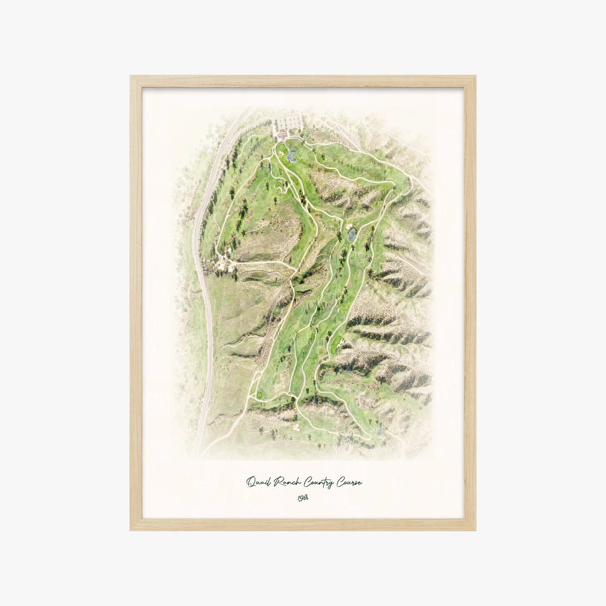 Quail Ranch Country Course wood frame