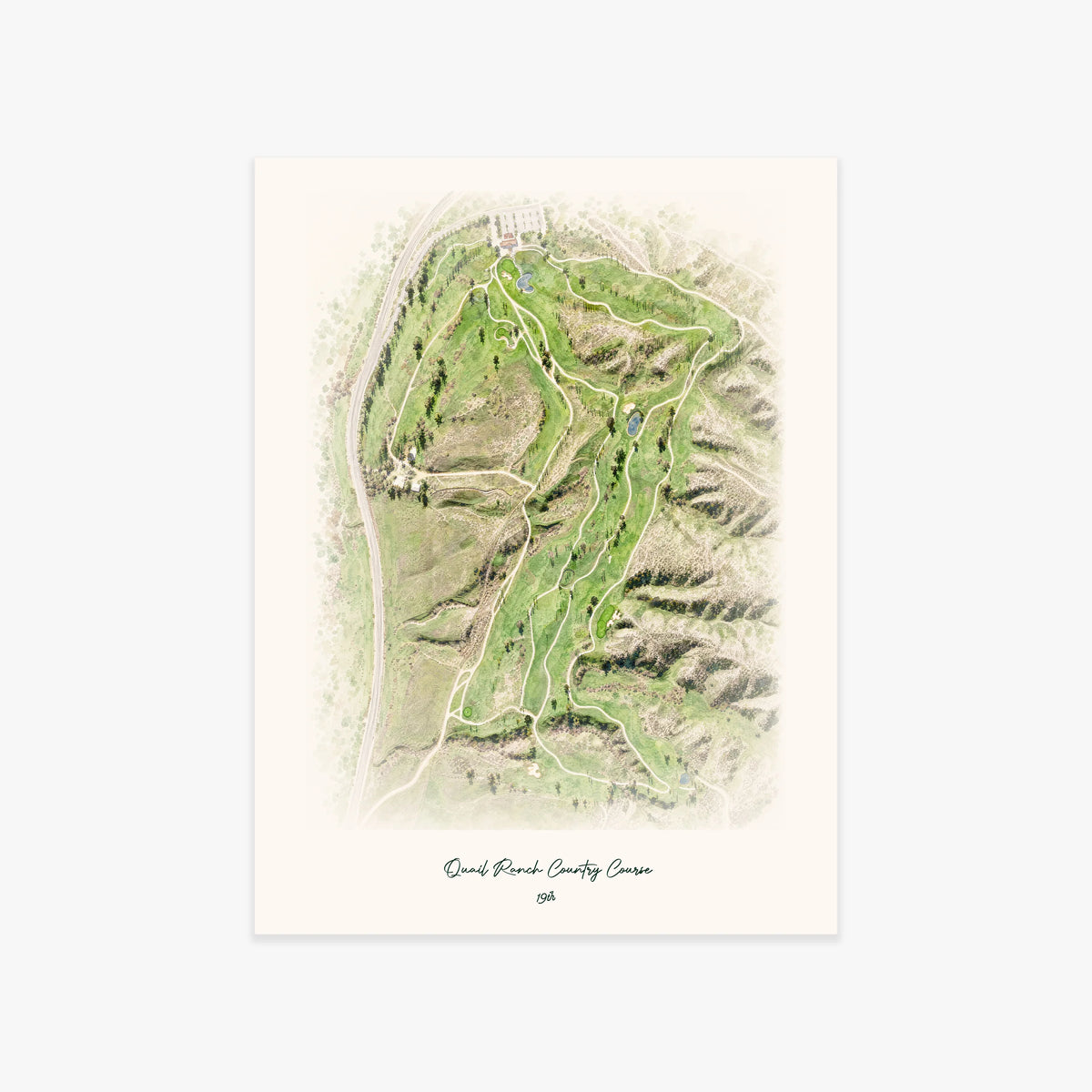 Quail Ranch Country Course printed artwork