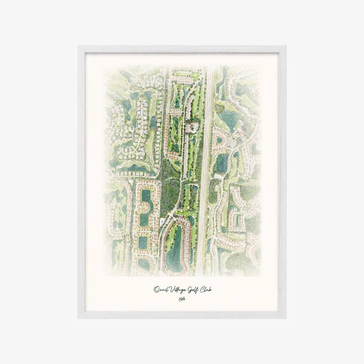 Quail Village Golf Club white frame